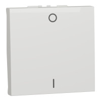 Вимикач 1-клавішний двополюсний (2 модулі) 16А Unica New Schneider Electric білий NU326218