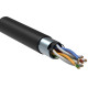 Витая пара ЗЗКМ cat5E F/UTP 4х2х0,51 наружный черный экранированный (1м) 7091002