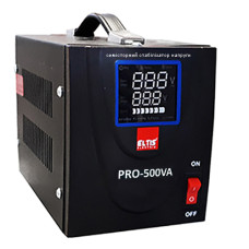 Стабілізатор напруги PRO- 500VA LED цифр. cтабіліз.напруги 1-фазний 500ВА Eltis Electric симісторний 70388 