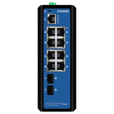 Коммутатор 10 портов управляемый Ewind EW-PIS2710M-8FE
