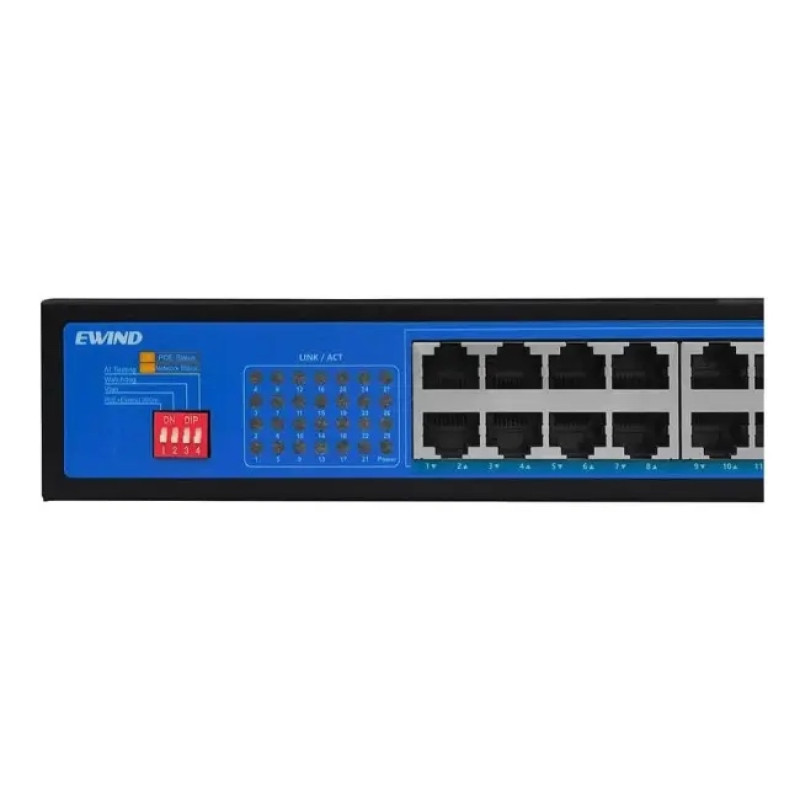 Коммутатор 27 портов неуправляемый Ewind EW-S1927CF-AP PoE