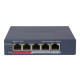 Комутатор 5 портів керований Hikvision DS-3E1105P-EI/V2 POE