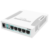 Коммутатор 5 портов управляемый MikroTik RB260GS (CSS106-5G-1S)