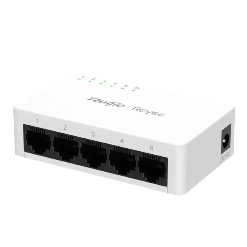 Коммутатор 5 портов неуправляемый Ruijie Reyee RG-ES05G-L 1000M