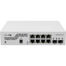 Коммутатор 8 портов управляемый MikroTik CSS610-8G-2S+IN