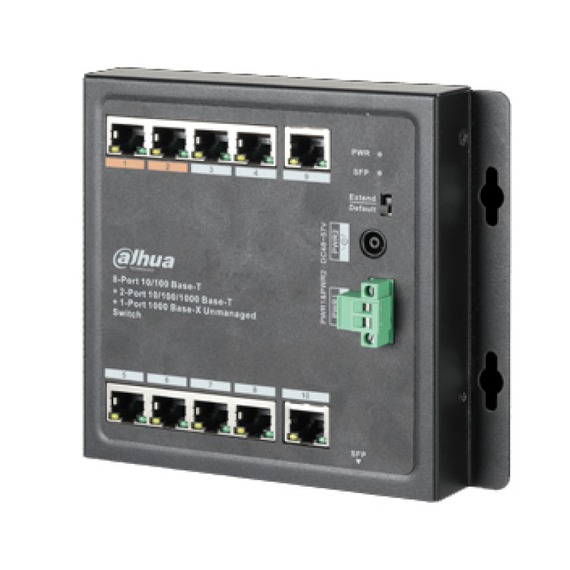 Коммутатор 8 портов неуправляемый Dahua DH-PFS3111-8ET-96-F PoE