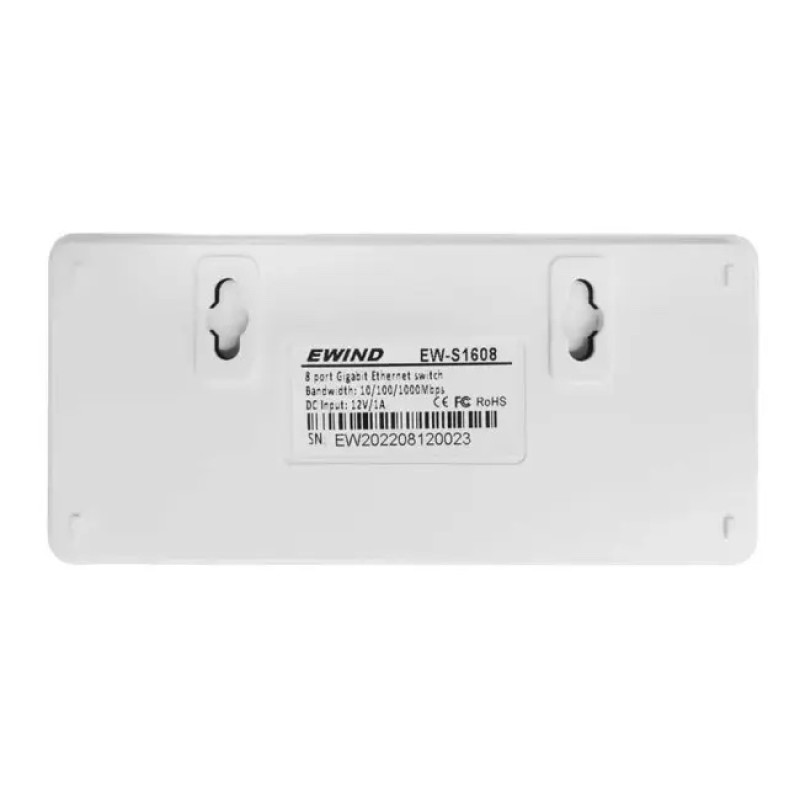 Коммутатор 8 портов неуправляемый Ewind EW-S1608 1000M
