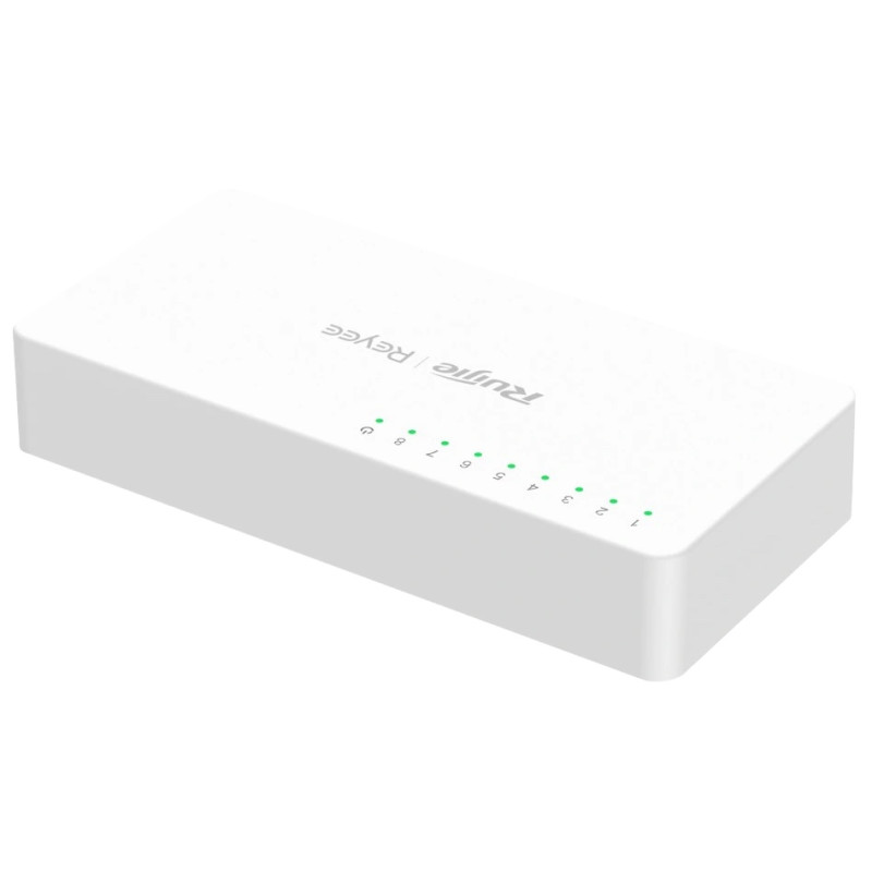 Коммутатор 8 портов неуправляемый Ruijie Reyee RG-ES08G-L 1000M