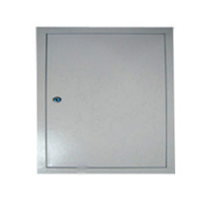 Дверцы металлические белые 250х300x35 + замок РДгп-20 Элтис 72720