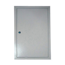 Дверцы металлические белые 250х450x35 + замок РДгп-06 Элтис 72726