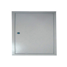 Дверцы металлические белые 300х300x35 + замок РДгп-04 Элтис 72728