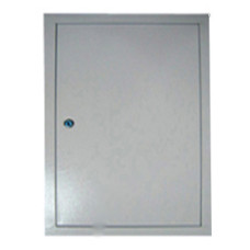 Дверцы металлические белые 300х500x35 + замок РДгп-08 Элтис 72732