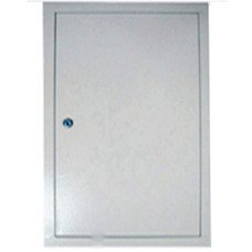 Дверцы металлические белые 300х700x40 + замок РДгп-15 Элтис 72734