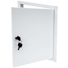 Дверцы металлические белые 600х800x40 + замок РДгп-31 Элтис 72758