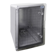 Бокс монтажний ABS пластик IP65 прозора дверка 300x400x220 Eltis Electric 11648
