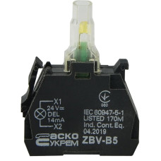 Светоидный блок гвиновой крепеж 24В Schneider Electric (ZBVB5)