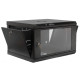 Шкаф коммуникационный 19" 6U, 600x500x373мм акриловое стекло, черный