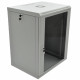 Шкаф коммуникационный 19"18U 600x600x907 акриловое стекло серое