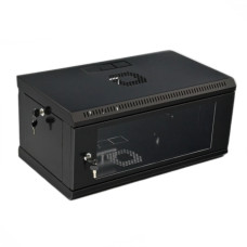 Шкаф телекоммуникационный UA-MGSWL435B 19" 4U 600x350x284мм (Ш*Г*В), эконом, акриловое стекло, черный