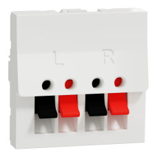 Аудиорозетка (2 модуля) Unica New Schneider Electric белый NU348618
