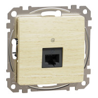 Компьютерная розетка RJ45 5E UTP береза Sedna Design & Elements Schneider Electric SDD180451