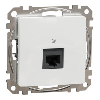 Компютерна розетка одинарний роз'єм RJ45 CAT6 UTP Білий Sedna Design Schneider Electric SDD111461