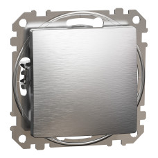Выключатель одноклавишный матовый алюминий Sedna Design & Elements Schneider Electric SDD170101