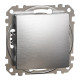 Выключатель одноклавишный матовый алюминий Sedna Design & Elements Schneider Electric SDD170101