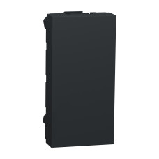 Заглушка (1 модуль) Unica New Schneider Electric антрацит NU986554