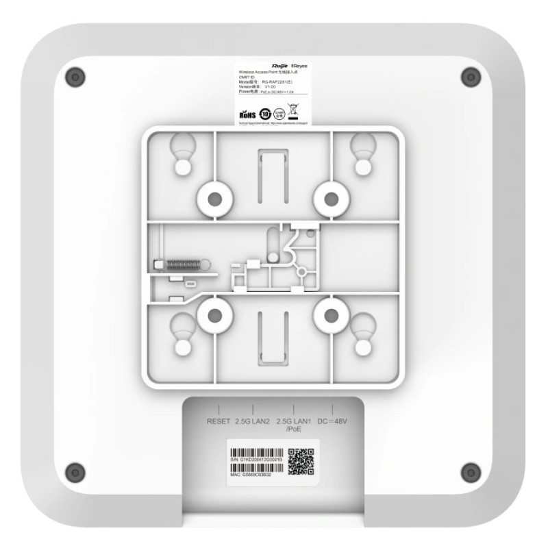 Точка доступу Ruijie Reyee RG-RAP2260(H) Wi-Fi 6 AX6000 Multi-G 