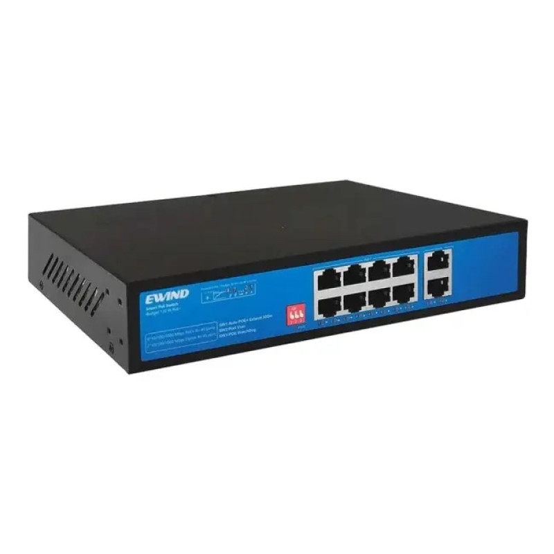 Комутатор 10 портів некерований Ewind EW-S1910CG-AP PoE 