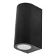 Архитектурный фасадный накладной светильник Ledcoin DH145 под лампу черный (80840)