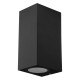 Архитектурный фасадный накладной светильник Ledcoin DH147 под лампу черный 80842