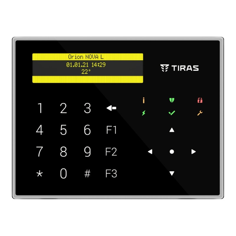 Клавіатура Tiras K-GLCD+(black)