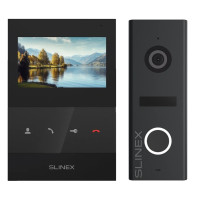 Комплект видеовідомофона Slinex SQ-04 Black + ML-17HR Graphite відеодомофону
