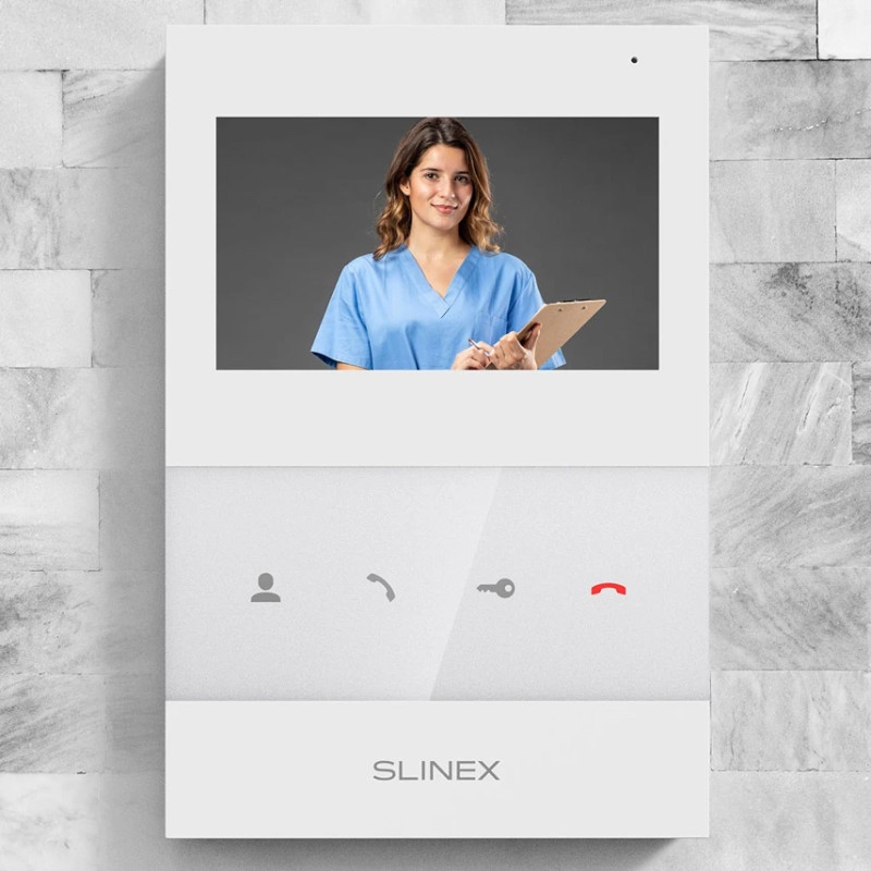Комплект відеодомофону Slinex SQ-04 White + ML-17HR Graphite
