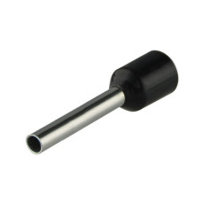 Кабельный наконечник АСКО-УКРЕМ трубчатый в изоляции НТ 2,5-08 черный (100 шт) A0060010143