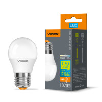 Світлодіодна LED лампа VIDEX G45h 6W E27 4100K (VL-G45h-06274)