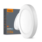 Світлодіодний LED світильник круглий VIDEX DL6R 12W 3000K-4000K-6500K White (VL-DL6R-12CW)