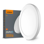 Світлодіодний LED світильник круглий VIDEX DL6R 18W 3000K-4000K-6500K White (VL-DL6R-18CW)