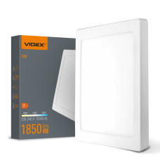 Светодиодный LED светильник квадратный VIDEX DL6S 18W 3000K-4000K-6500K White (VL-DL6S-18CW)