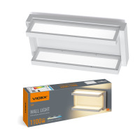 Светодиодный LED светильник настенный бра с сенсором VIDEX WL01 12W 2800K-4000K-6000K White (VL-WL01-12CSW)