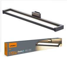 Светодиодный LED светильник настенный бра с сенсором VIDEX WL02 18W 2800K-4000K-6000K Black (VL-WL02-18CSB)