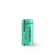 Аккумуляторная батарейка VIDEX Li-ion 18350 (без защиты) 1100mAh bulk/1шт (18350/1100/1B)
