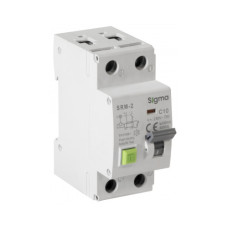 Дифференциальный автоматический выключатель SIGMA 6кА, 2Р, 30мА, 16А "АС" (SRM2016030).