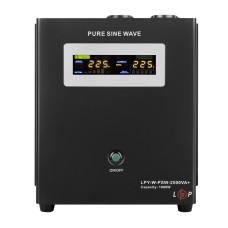 Источник бесперебойного питания с правильной синусоидой 24V LPY-W-PSW-2500VA+(1800Вт)10A/20A
