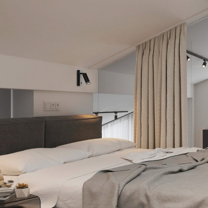 Накладний поворотний світильник бра Ardero ML511-S під лампу чорний 80387