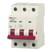 Модульный автоматический выключатель 6кА, 3Р, 25А "С" MTS06, Mutlusan