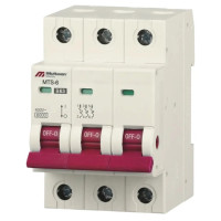 Модульный автоматический выключатель 6кА, 3Р, 4А "С" MTS06, Mutlusan