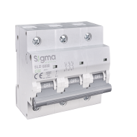 Модульный автоматический выключатель PRO SIGMA 6кА, 3Р, 80А "С" (6SК380C)